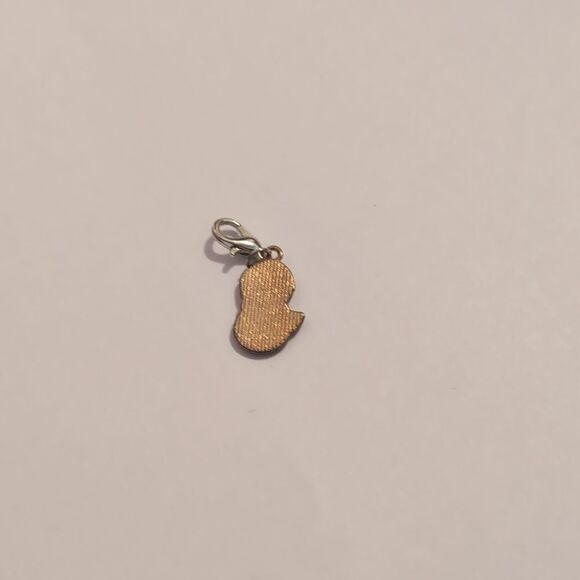 Silver White and Red Enamel‎ Snowman Bracelet Charm - Picture 3 of 4